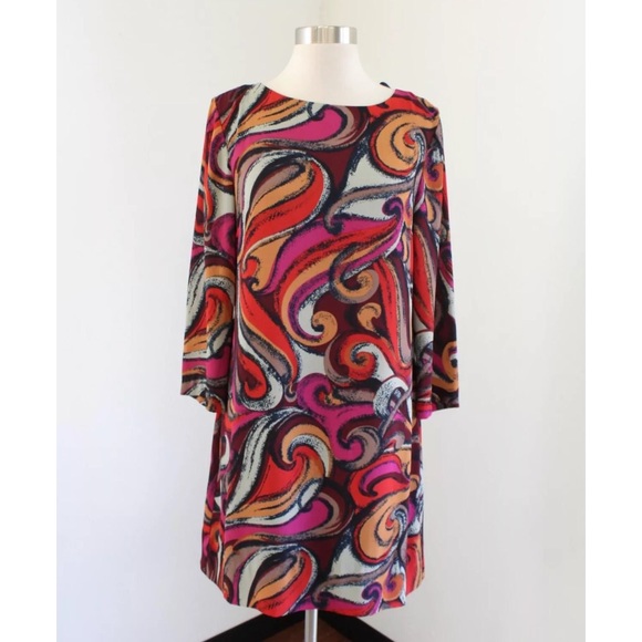 Maeve Flavia Swirl Shift Dress - Picture 2 of 5